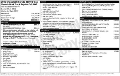 2026 Chevrolet Silverado 3500 HD Chassis Cab Work Truck