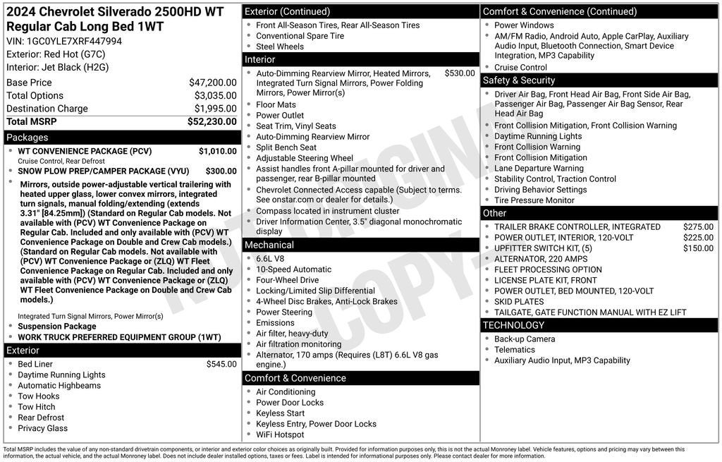 2024 Chevrolet Silverado 2500 HD WT