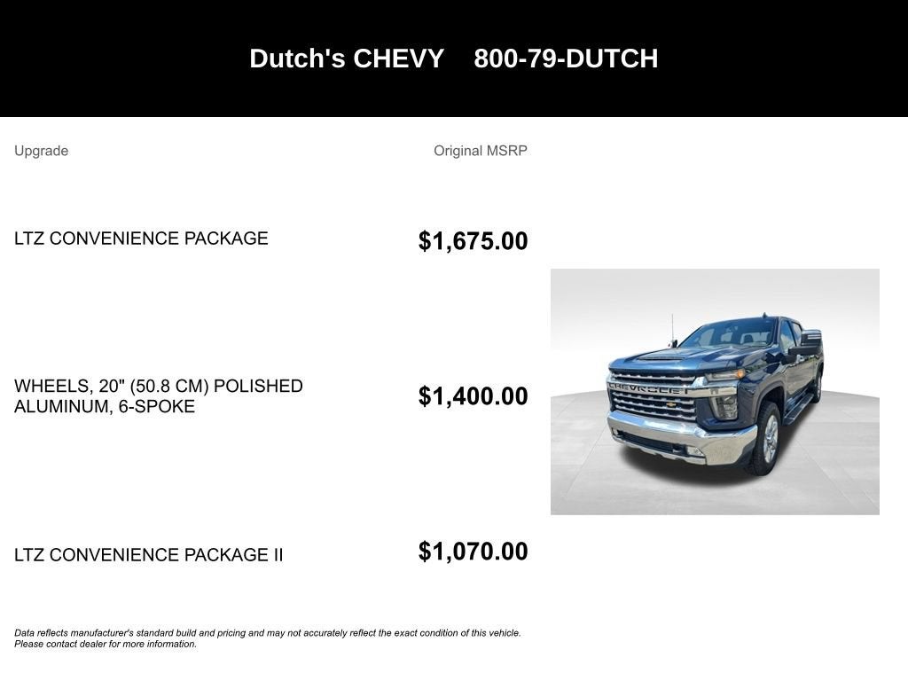 2020 Chevrolet Silverado 3500 HD LTZ