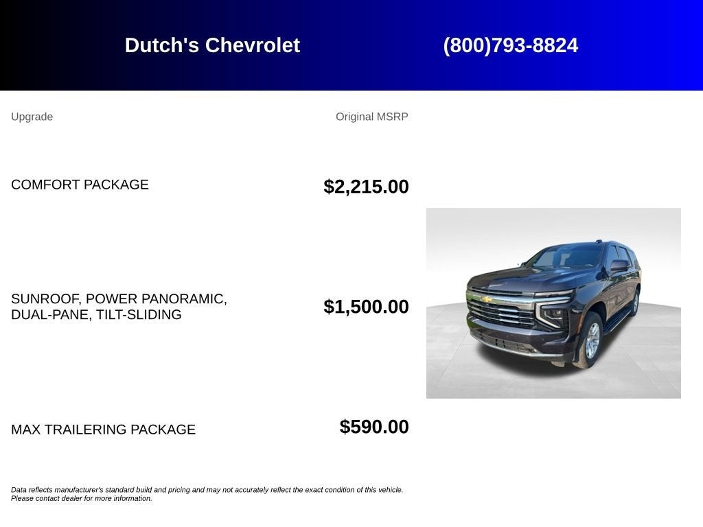2025 Chevrolet Tahoe LT