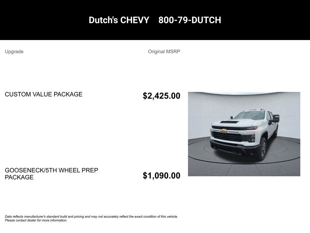 2026 Chevrolet Silverado 2500 HD Custom