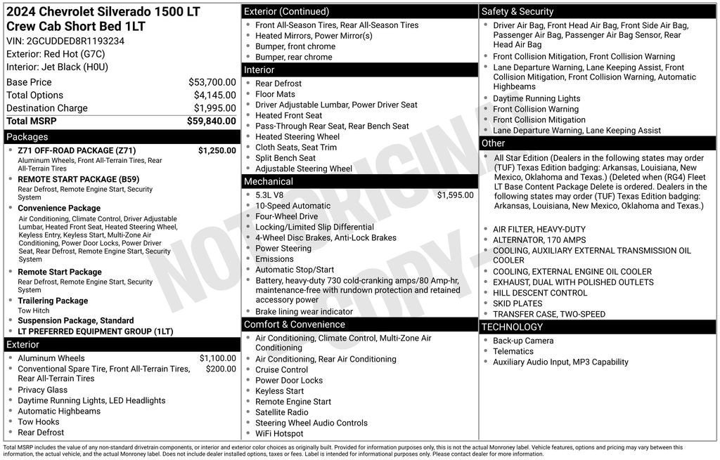 2024 Chevrolet Silverado 1500 LT