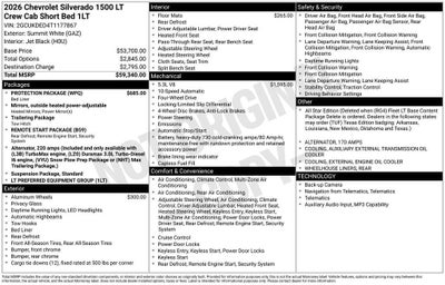 2026 Chevrolet Silverado 1500 LT