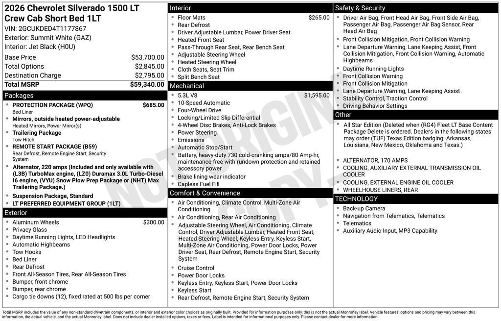 2026 Chevrolet Silverado 1500 LT