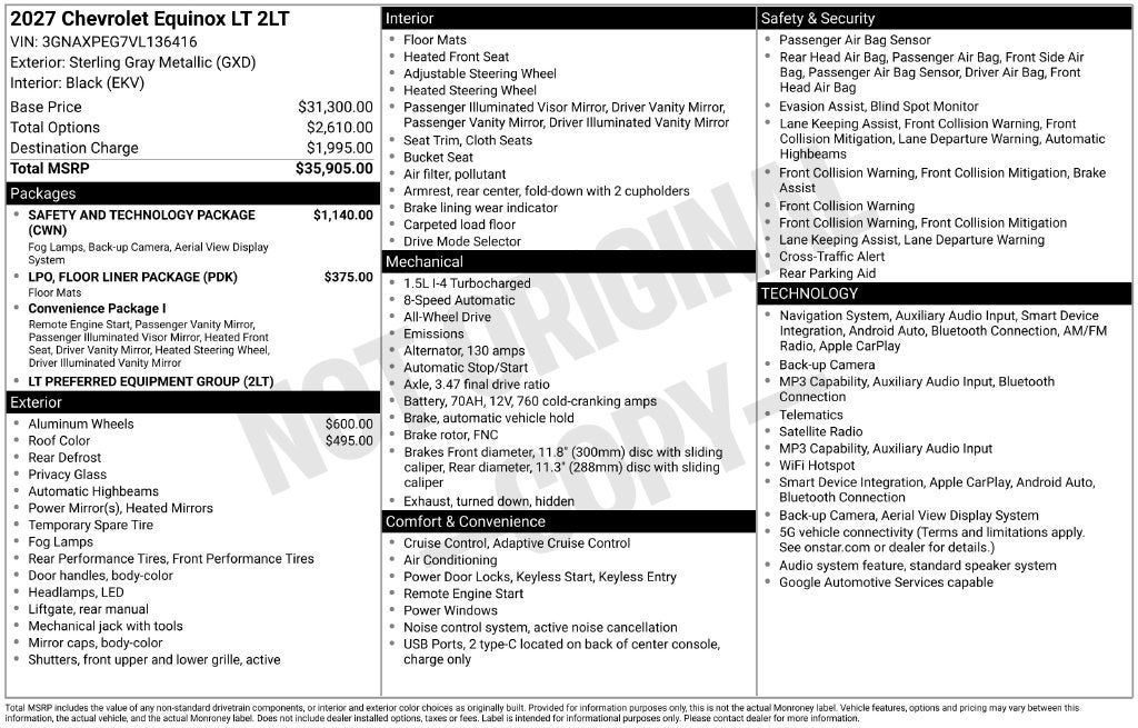 2027 Chevrolet Equinox LT - Photo 39