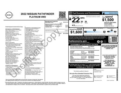 2022 Nissan Pathfinder Platinum