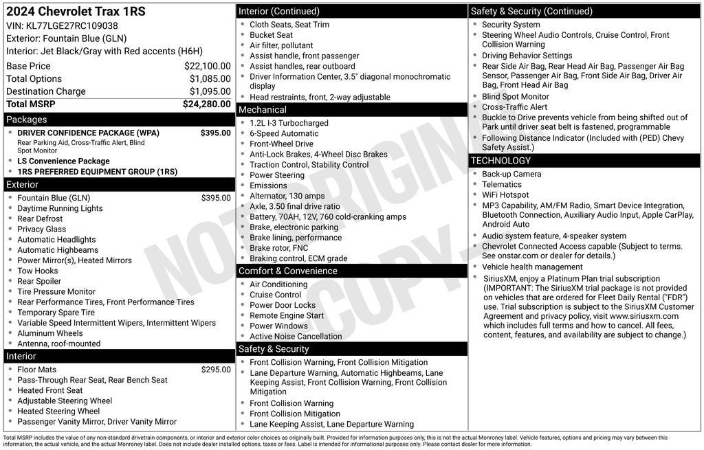 2024 Chevrolet Trax 1RS