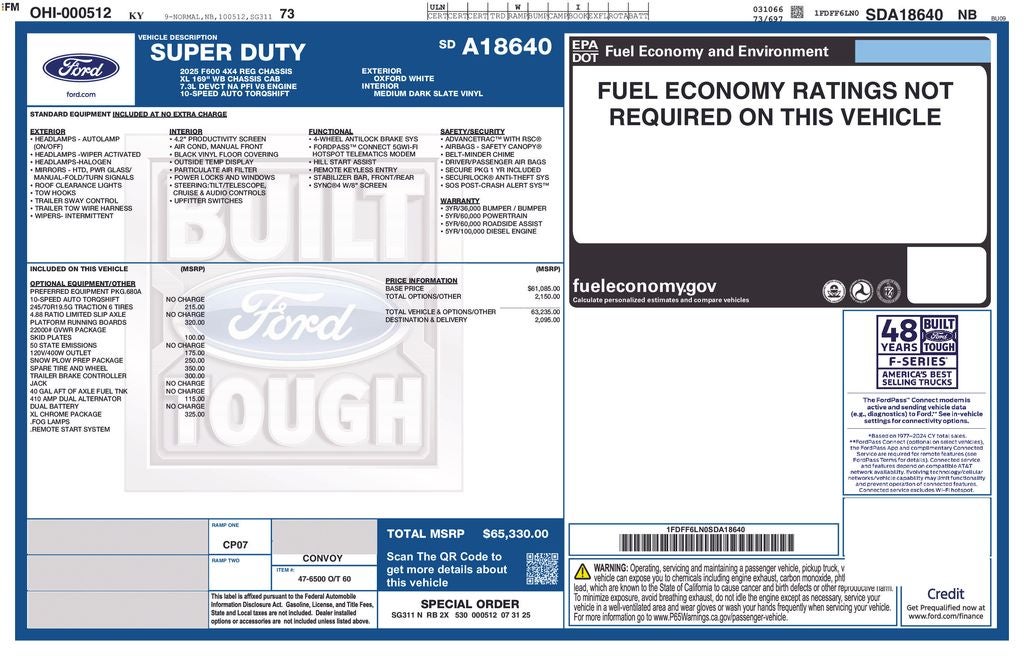 2025 Ford F-600SD XL