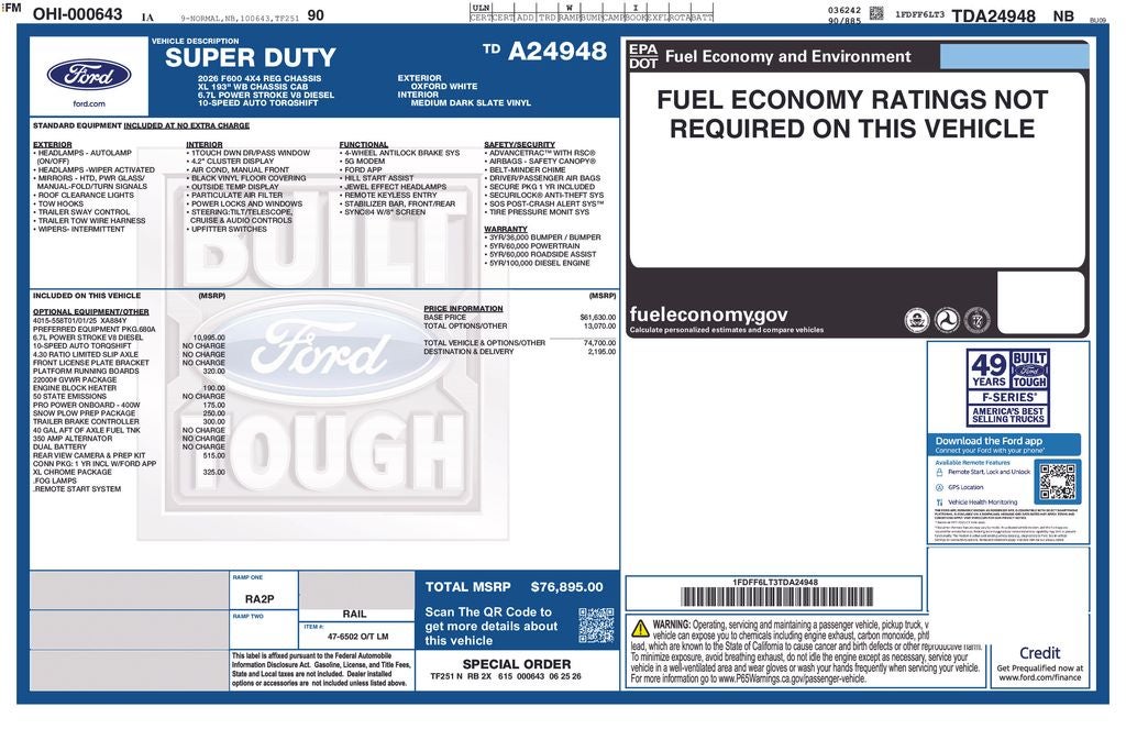 2026 Ford F-600SD Base