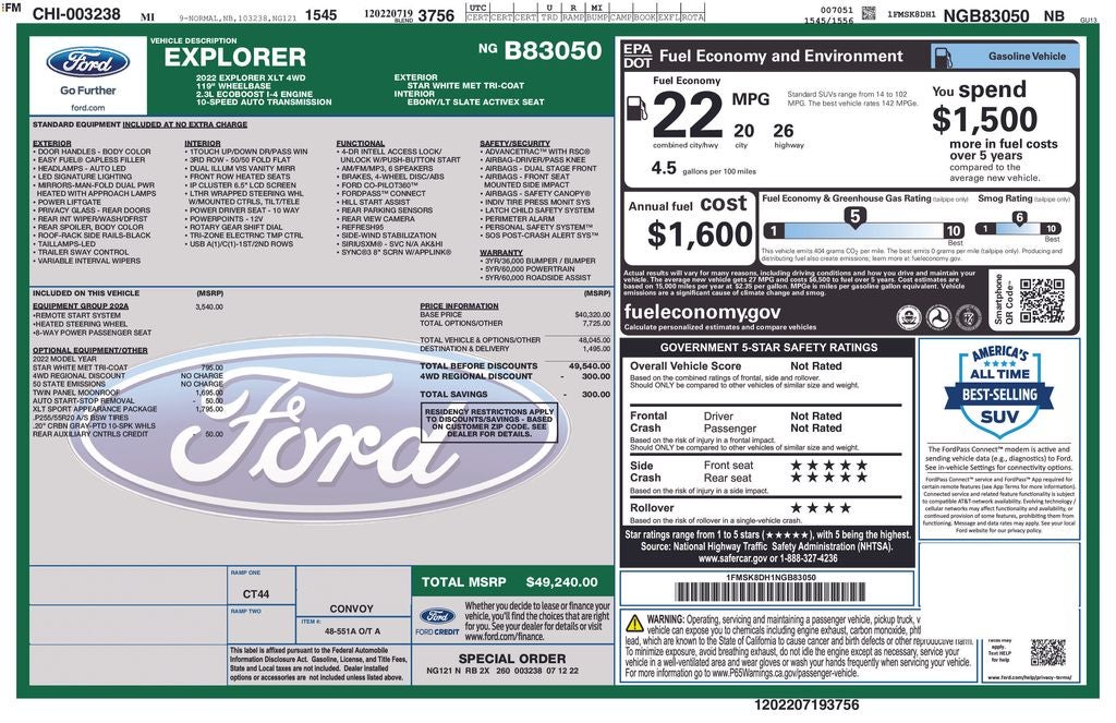2022 Ford Explorer XLT