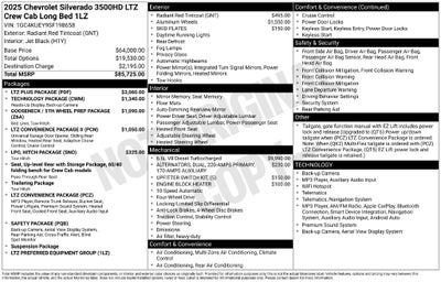 2025 Chevrolet Silverado 3500HD LTZ