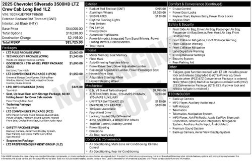 2025 Chevrolet Silverado 3500HD LTZ