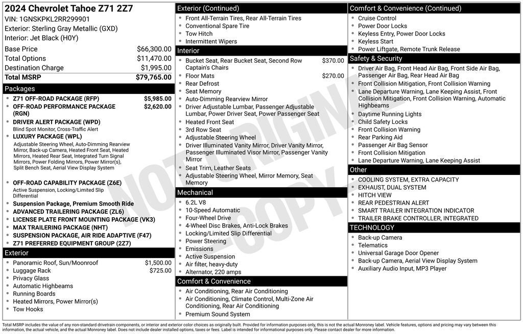 2024 Chevrolet Tahoe Z71
