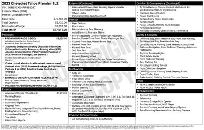 2023 Chevrolet Tahoe Premier