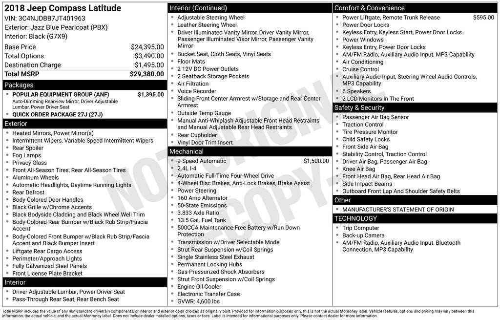 2018 Jeep Compass Latitude