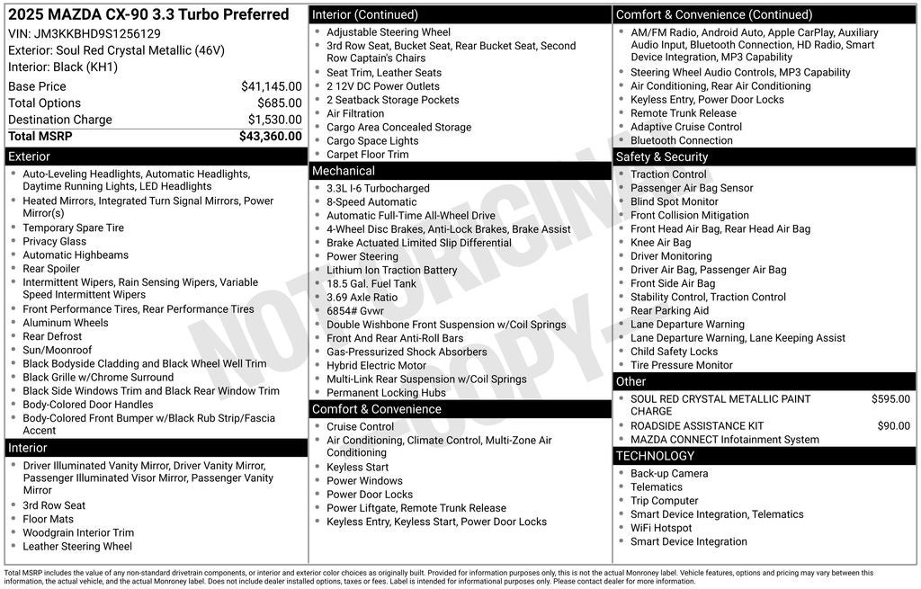 2025 Mazda Mazda CX-90 3.3 Turbo Preferred