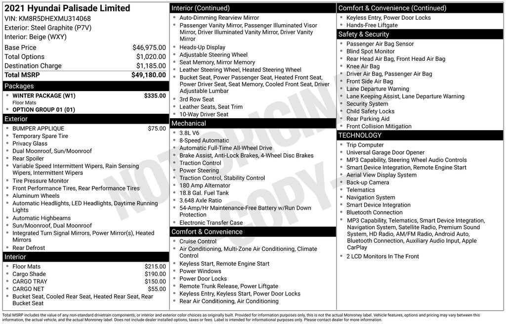 2021 Hyundai Palisade Limited