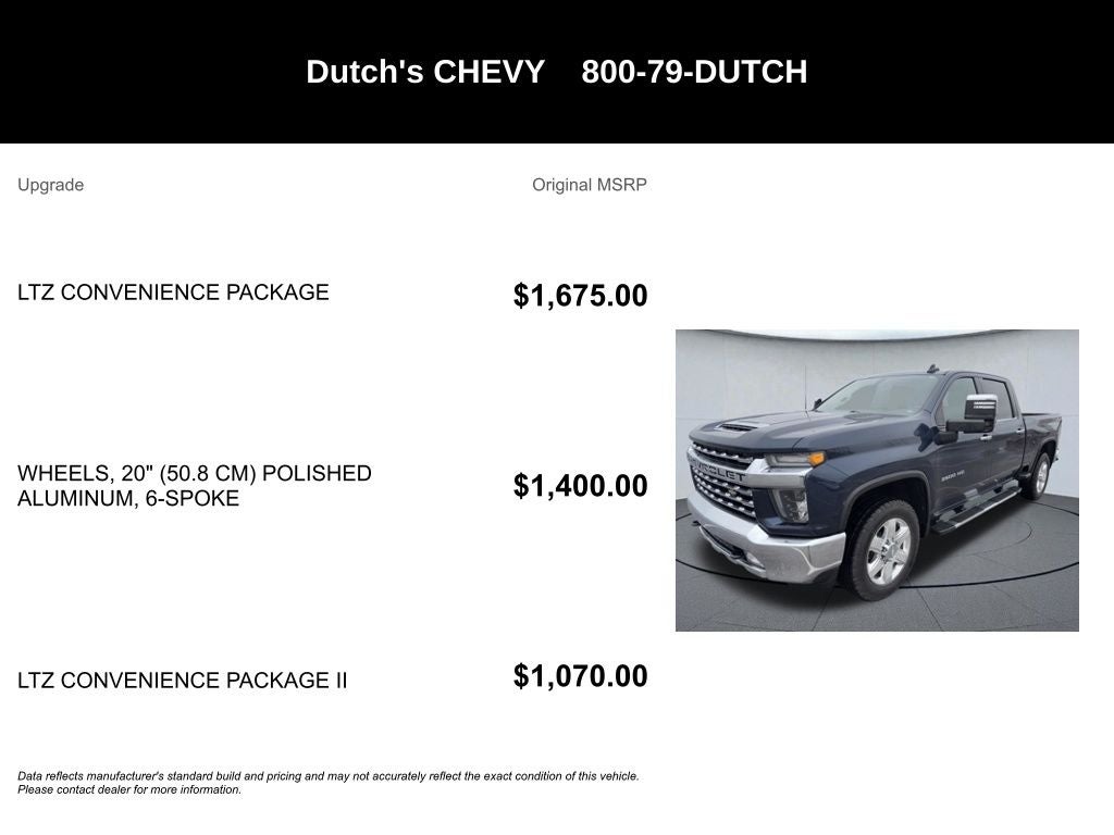 2020 Chevrolet Silverado 3500HD LTZ