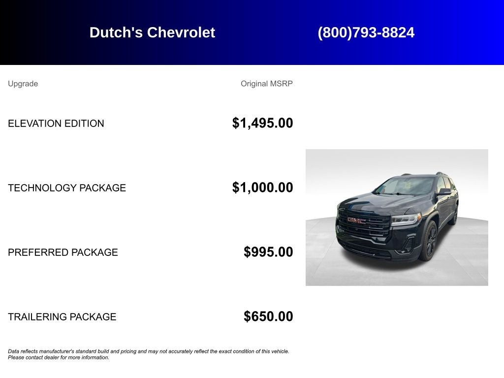 2023 GMC Acadia SLT
