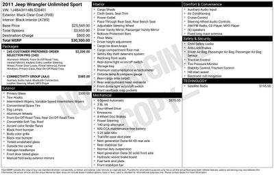 2011 Jeep Wrangler Unlimited Sport