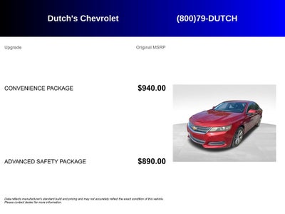 2014 Chevrolet Impala LT 1LT