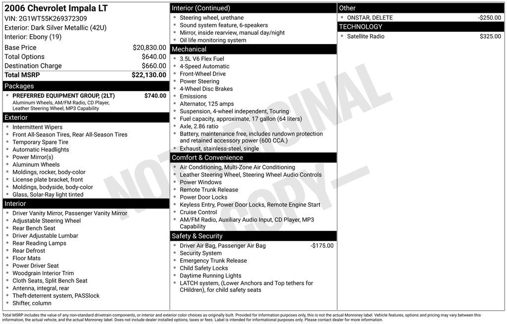 2006 Chevrolet Impala LT