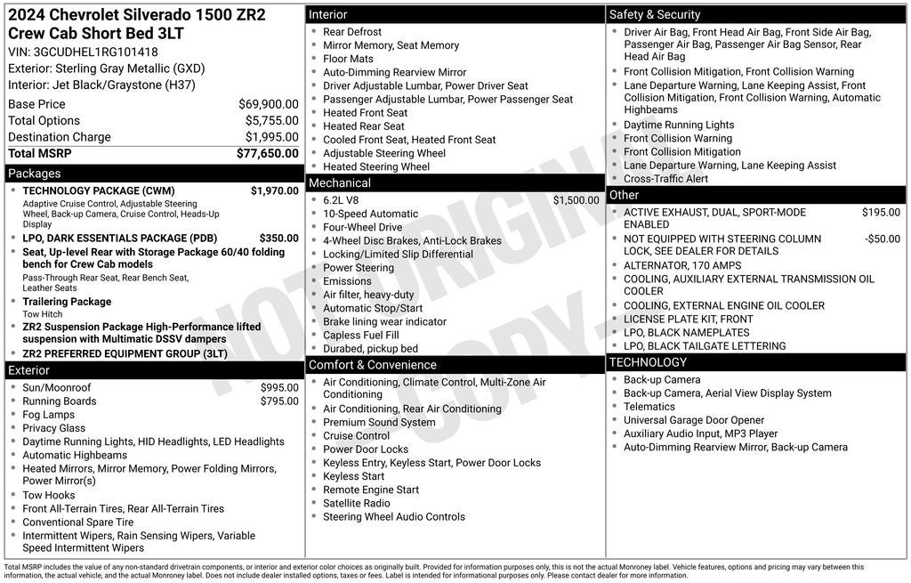 2024 Chevrolet Silverado 1500 ZR2