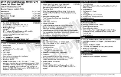 2017 Chevrolet Silverado 1500 LT LT2