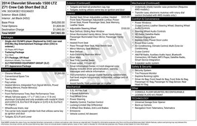 2014 Chevrolet Silverado 1500 LTZ 2LZ