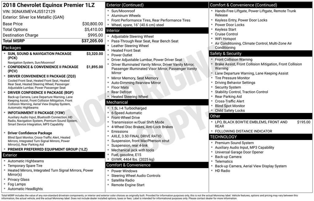 2018 Chevrolet Equinox Premier